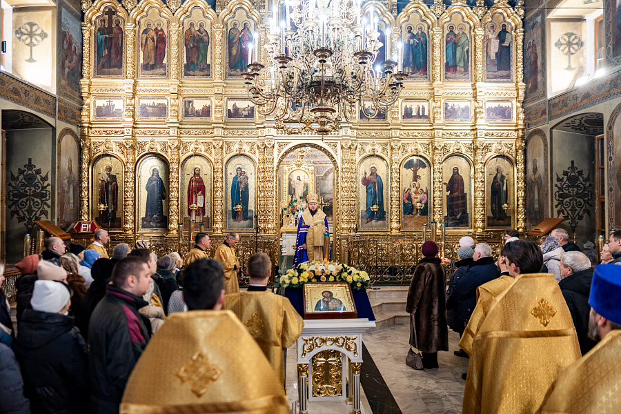Молебное пение на новолетие в Троицком кафедральном соборе Подольска